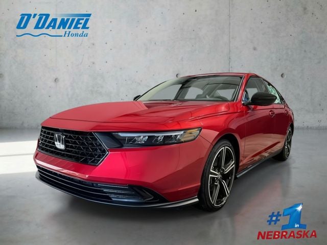 2026 Honda Accord SE in Radiant Red Metallic — front three-quarter view