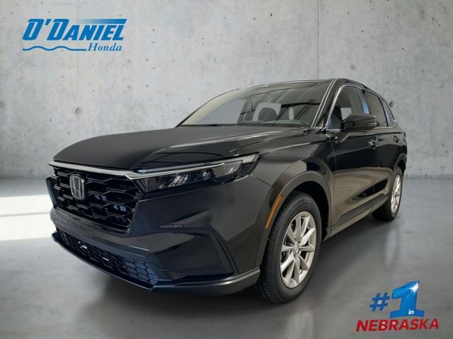 2026 Honda CR-V EX in Crystal Black Pearl — front three-quarter view