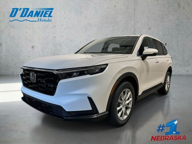 2026 Honda CR-V EX in Platinum White Pearl — front three-quarter view