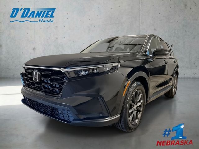 2026 Honda CR-V EX-L in Crystal Black Pearl — front three-quarter view