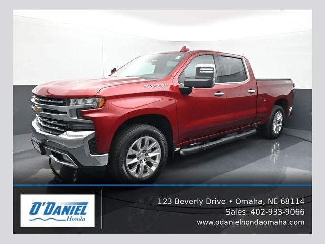 2022 Chevrolet Silverado 1500 LTD LTZ in Cherry Red Tintcoat — front three-quarter view