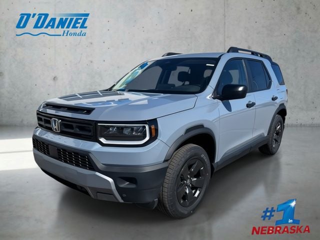 2026 Honda Passport RTL in Sonic Gray Pearl — front three-quarter view