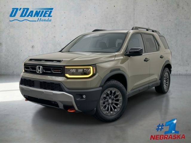 2026 Honda Passport TrailSport in Ash Green Metallic — front three-quarter view