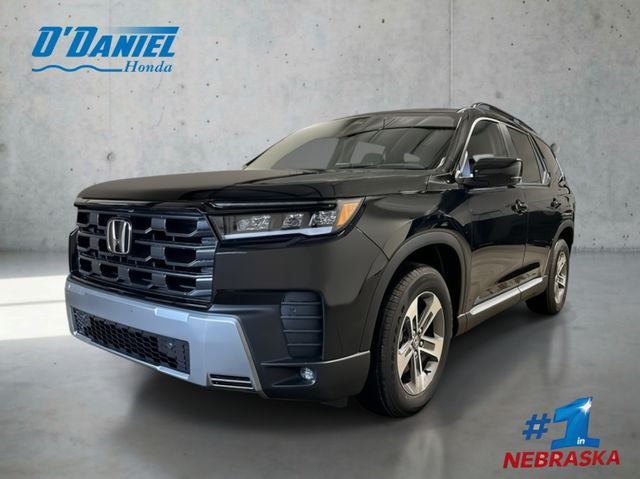 2026 Honda Pilot EX-L in Crystal Black Pearl — front three-quarter view