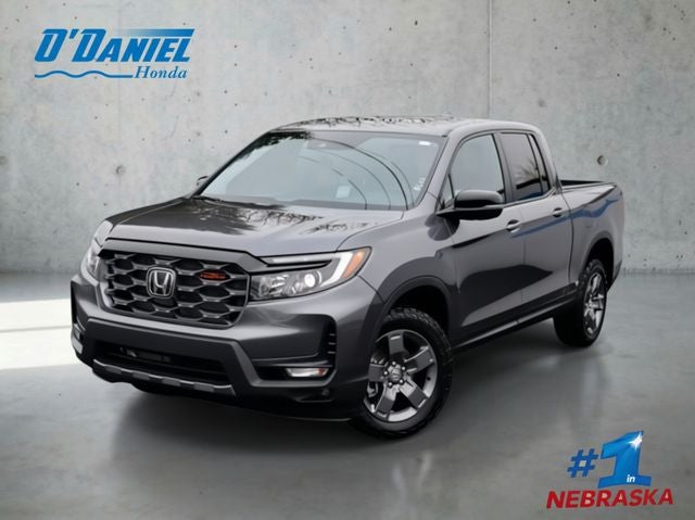 2026 Honda Ridgeline TrailSport in Modern Steel Metallic — front three-quarter view