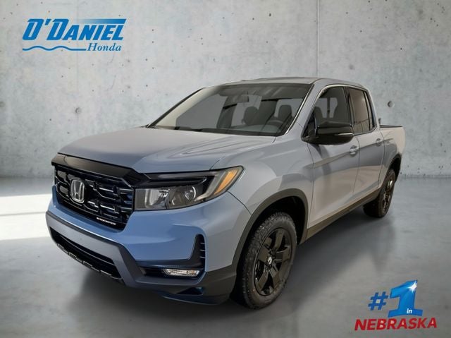 2026 Honda Ridgeline Black Edition in Sonic Gray Pearl — front three-quarter view