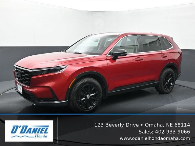 2024 Honda CR-V EX in Red — front three-quarter view